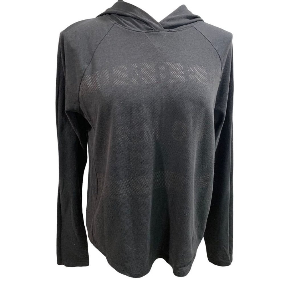 Small Under Armour Women's Black Pullover Jersey Knit Hoodie